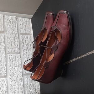 Women's Dark Red one of a kind Pikolinos Leather Heels Size EU 37 US 6.5